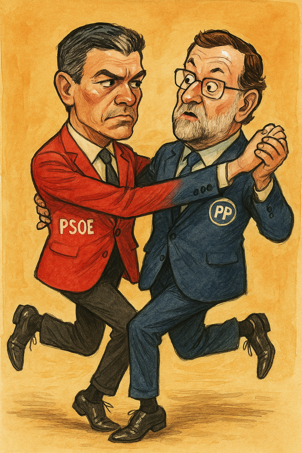 ¡Ay, qué lección! PSOE y PP aprenden a bailar juntos... pero sin pisarse los pies