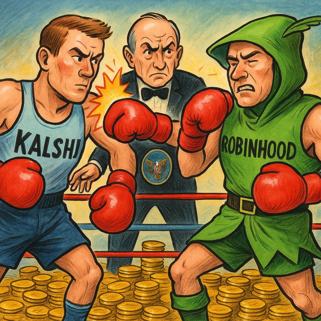 ¡Apuestas al Oro: Kalshi desafía a Robinhood y a la SEC en el ring financiero!