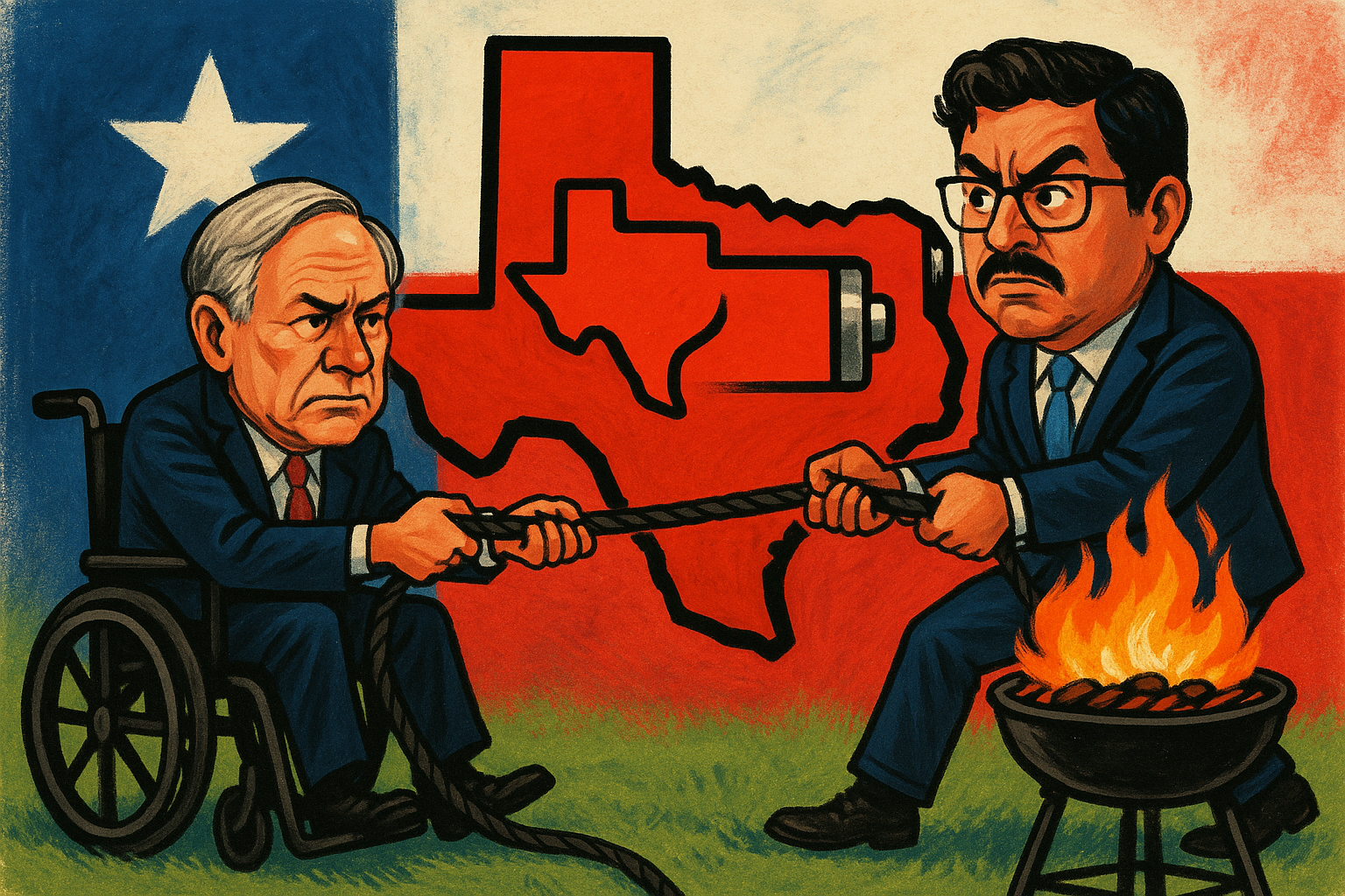 Texas en elecciones: ¿Abbott o Hinojosa? El duelo que puede recargar más que la energía del barbeque