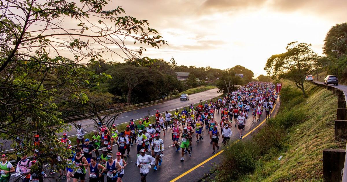 many runners participating in a road race