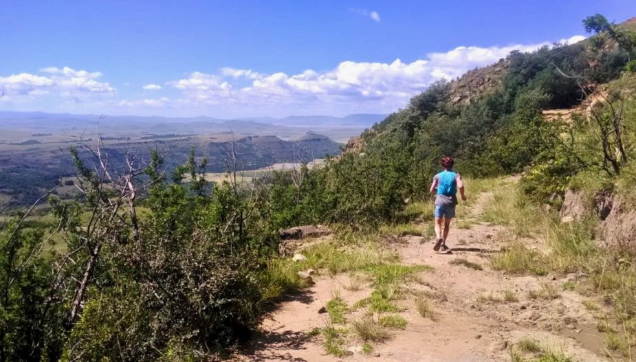 Running in the mountains