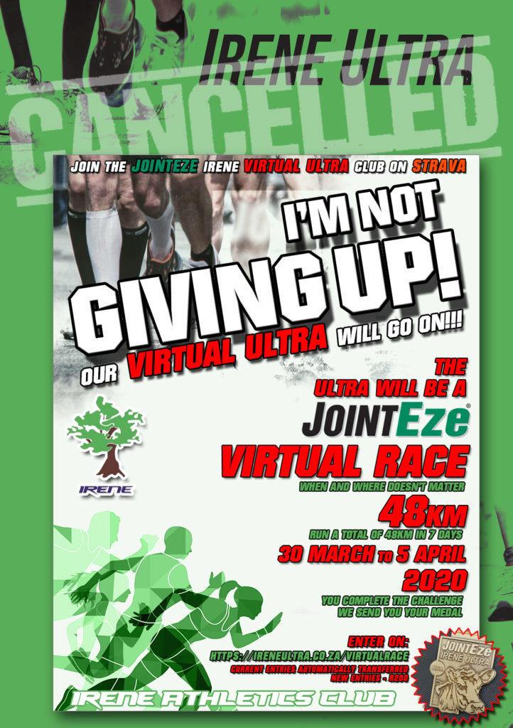 race poster for virtual marathon event