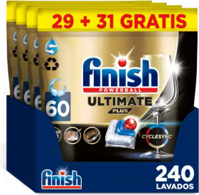 240 Cápsulas Finish Powerball Ultimate Plus All in 1