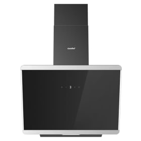 COMFEE' CH60J64ET4A2B - Campana Extractora Inclinada 60cm | 380m³/h | Vidrio Templado | 3 Velocidades | Pantalla Táctil LED | Negro