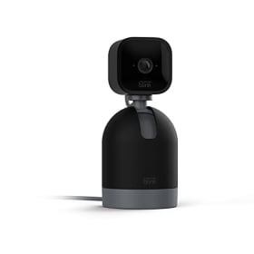 Blink Mini Pan-Tilt Cámara | Cámara de seguridad inteligente orientable, interior, con enchufe, audio bidireccional, vídeo HD y detección de movimiento, compatible con Alexa (negra)