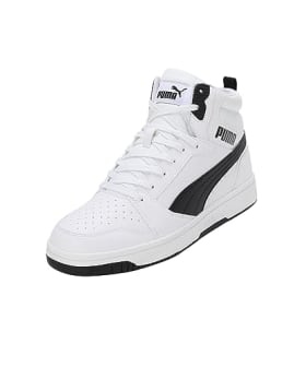 PUMA Rebound V6 - Zapatillas Unisex Adulto, Puma White / Puma Black, 38 EU