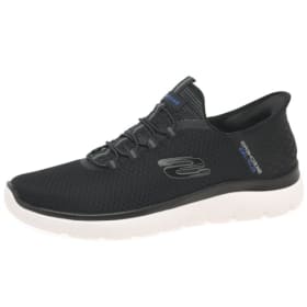 Skechers Hombre Summits High Range Zapatillas - Black Mesh/Wht Trim - 41.5 EU