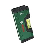 Bosch Home and Garden Nivel de Burbuja, de 12 cm, Nivel de Burbuja Compacto, Nivelado Preciso con Burbuja Fluorescente para la Lectura Horizontal, Cuerpo de Aluminio, Protectores de Agarre Suave