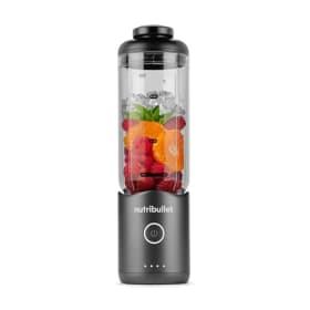NutriBullet Flex 590ml - Batidora Portátil para Smoothies con Tapa con Boquilla y Asa, Picadora, Tritura Hielo y Frutas Congeladas, USB-C, Vaso sin BPA, Fácil de Limpiar, Gris Grafito (NBP013GM)