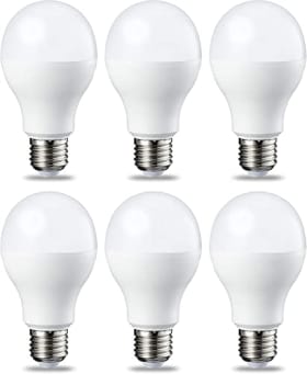 Amazon Basics - Bombilla LED E27 de Rosca Edison (13W, Equivalente a 100W), Blanco Frío, No Regulable - Paquete de 6