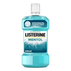 Listerine Mentol (1 x 250 ml) - Enjuague Bucal con Flúor