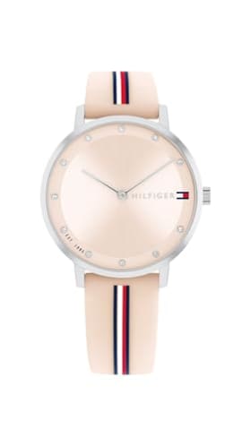 Tommy Hilfiger Reloj De Movimiento De Cuarzo De Dos Manecillas para Mujer con Correa de Silicona Rosa - 1782737