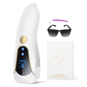 Depiladora Laser IPL con Función de Refrigeración, 19.35 J Depiladora Luz Pulsada con 9 Nivel de Energía, 2 Modos, 999.900 Luz Pulsada para Mujer y Hombre, Piernas, Bikini, Axilas, Cara, Cuerpo