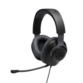 JBL Quantum 100 - Auriculares Gaming con Sonido QuantumSOUND, Micrófono Boom y Diseño Ligero - Negro