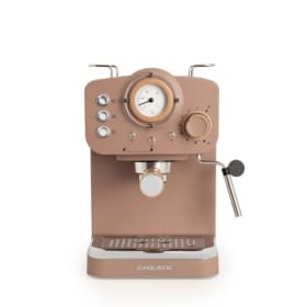 CREATE / THERA RETRO Cafetera Express Semiautomática Moca Mate y Madera