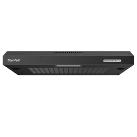 COMFEE' SLIF17-60 LED - Campana Extractora Bajo Encimera de 60 cm, 200 m³/h, 3 Niveles de Velocidad - Negra
