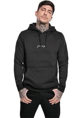 Mister Tee Hombre Pray Emb Hoody Capucha - Negro (Large)