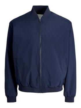 JACK & JONES Jjecharge Bomber Jacket Noos, azul marino, M