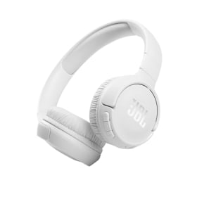 JBL TUNE 510BT Auriculares inalámbricos on-ear con tecnología Bluetooth, ligeros, cómodos y plegables, hasta 40h de batería, Siri y Asistente de Google, con conexión multipunto, blanco