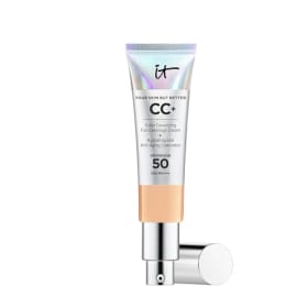 IT Cosmetics, Base de Maquillaje, Tratamiento Antiedad e Hidratante con SPF50+, Cobertura Total, Acabado Natural, 12 Tonos Disponibles, Neutral Medium, YSBB CC+, 32ml