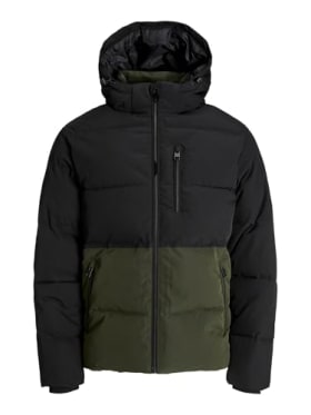 Jack & Jones Hombre JJEOWEN Puffer Sn Chaqueta de Plumas Rosin - L
