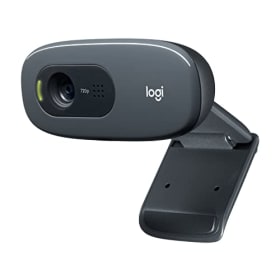 Logitech C270 Webcam HD, 720p/30fps, Video-Llamadas HD Amplio Campo Visual