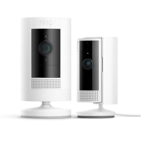 Kit de Cámaras Ring: Exterior con Batería + Interior (2ª Gen) | Vigilancia WiFi HD con Comunicación Bidireccional | 30 Días Gratis de Ring Home