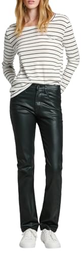 Pepe Jeans Slim Jeans MW Pl204589, Azul (Denim-xm5), 27W / 32L para Mujer