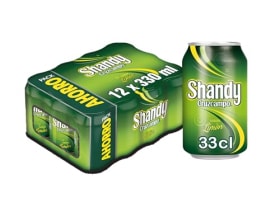 Shandy Cruzcampo Cerveza Limón Pack Lata - Paquete de 12 x 330 ml (Total: 3960 ml)