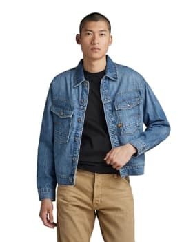 G-STAR Dakota Jacket - Chaqueta Hombre Azul (faded cliffside blue D23593-D536-G326), Talla L