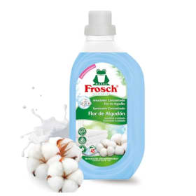 Frosch - Suavizante Concentrado Líquido Ecológico Flor de Algodón para Lavadora, Apto para Ropa Blanca y de Color, Producto Hipoalergénico y Ecológico - 900 ml