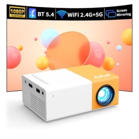 PVO WiFi Proyector Portátil YG300ProMax - Refleja Pantalla del Móvil Inalámbricamente o por Cable