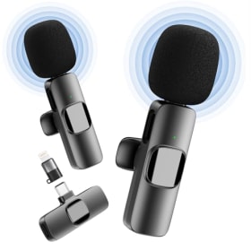 YRF Micrófono inalámbrico para iPhone y Android (USB-C) - Lavalier con cancelación de ruido