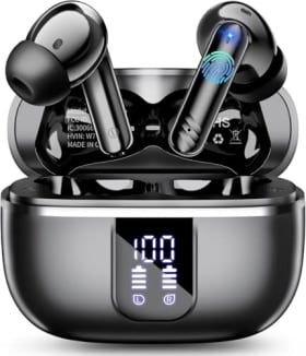 Auriculares Inalámbricos Bluetooth, Cascos Inalambricos Bluetooth 5.4 con 4 Reducción de Ruido Mic,
                                        ...