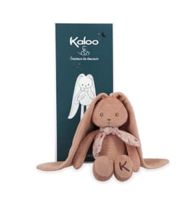 Kaloo - Lapinoo - Muñeco Conejo - Peluche Bebé de Pana Aterciopelada - 35 cm - Color Terracota - Material Muy Suave - Caja Regalo - Desde el Nacimiento, K972201