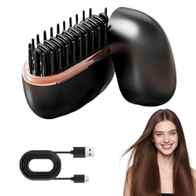 Mini Plancha de Pelo Portátil para Viajes - 3 Niveles de Temperatura - Calentamiento Rápido en 10s