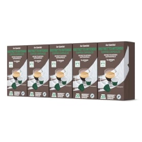 by Amazon Ristretto Intenso Cápsulas de Café Compatibles con Nespresso - 100 Cápsulas (5 Paquetes x 20) - Certificado Rainforest Alliance