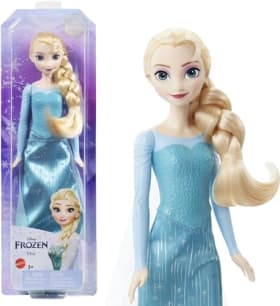 Mattel Disney Frozen Elsa Muñeca con look reina de hielo, juguete +3 años (HLW47)