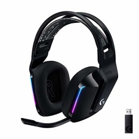 Logitech G G733 Lightspeed - Auriculares Gaming Inalámbricos con Micrófono Blue Vo!CE, RGB LIGHTSYNC y 29h de Batería - Negro