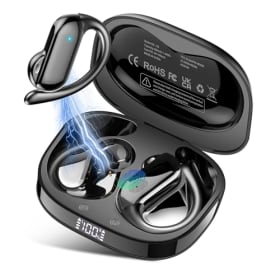 DUSONLAP Open-Ear Auriculare Inalámbricos Deportivos, Auriculares Bluetooth 5.4 HiFi Estéreo para R
                                        ...