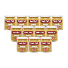 Smileat - Tarritos de Ternera con Verduras Ecológicos, Ingredientes Reales, para Bebés desde 6 Meses, Sin Gluten - Pack de 12 Tarros x 230 g = 2760 g
