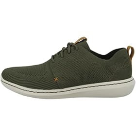 Clarks Step Urban Mix - Zapatillas Verdes Khaki para Hombre (Talla 43 EU)