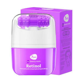 7Days Crema facial rejuvenecedora con retinol y masajeador | Tratamiento antiedad, hidratante y lifting