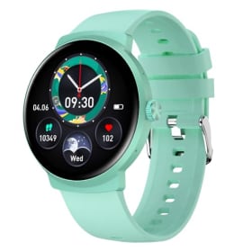 BRIBEJAT Smartwatch Hombre Mujer, 1.39" Reloj Inteligente con Llamadas Bluetooth, 100+ Modos Deportivos, Pulsómetro, IP68, Android/iOS, Verde Claro