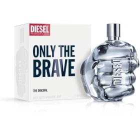 DIESEL Only The Brave EDT 200 ml, Combinación distintiva de Limón Fresco, Romero Aromático y Sensual Madera de Ámbar, El emblema de fuerza y audacia
