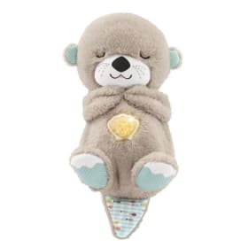 Fisher-Price Nutria Hora de Dormir - Peluche Musical con Movimientos, Sonidos y Luces Relajantes - Regalo Ideal para Bebés desde 0+ Meses