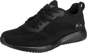 Skechers Bobs Squad Tough Talk - Zapatillas Mujer, Black Engineered Knit Trim, 36 EU