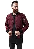 Urban Classics 2-Tone Bomber Jacket Chaqueta, Multicolor (Burgundy/Black), Medium para Hombre
