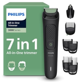 Philips Recortadora Todo En Uno Series 3000 MG3930/15 - Kit 7 en 1 para Hombre con 10 Longitudes y Cuchillas Autoafilables