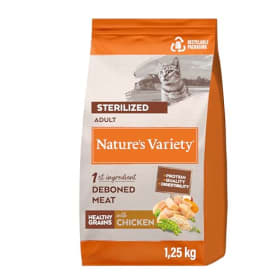 Nature's Variety Healthy Grains - Pienso para Gatos Esterilizados Adultos con Pollo deshuesado - 1,25kg